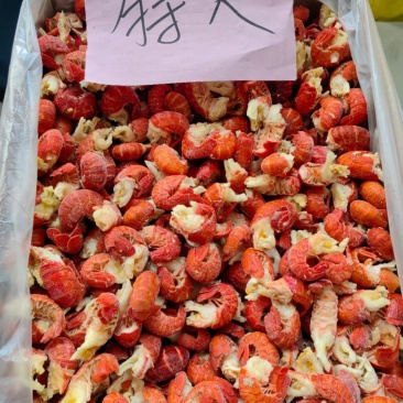 龙虾尾原料虾尾干冰虾尾品质保证