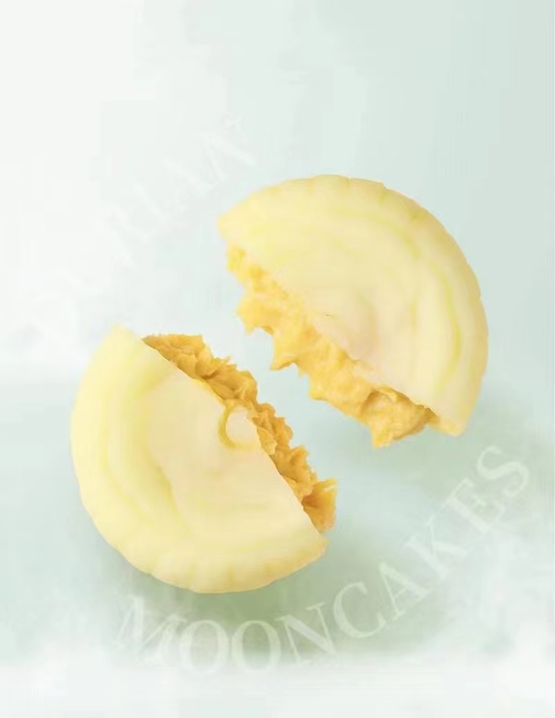 低端榴莲味冰皮月饼