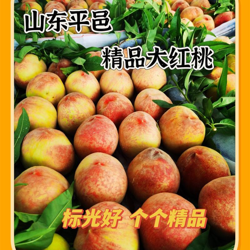 山东平邑精品大红桃！原产地货源充足稳定价格美丽！对接全国