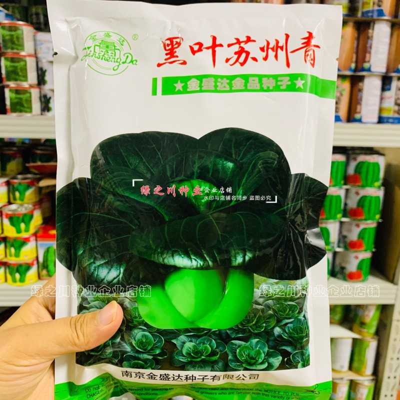 黑叶苏州青种子口感软糯微甜油亮苏州青菜种籽四季耐热耐寒