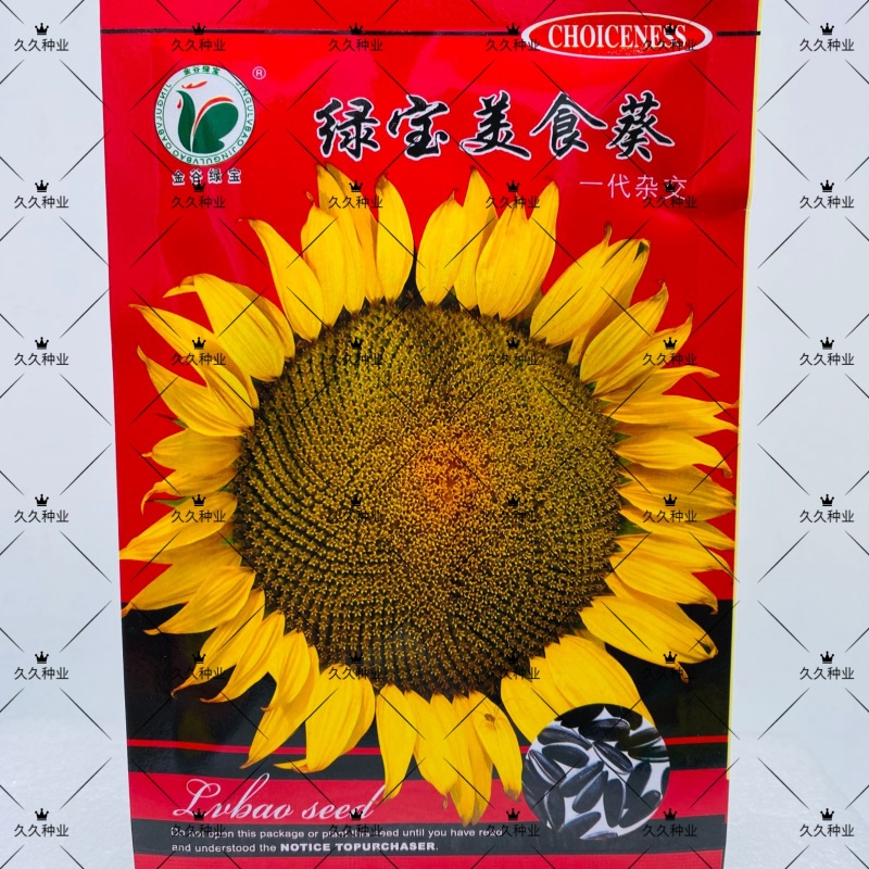 绿宝美食葵种子商产耐旱耐低温耐盐碱抗倒伏葵花种子