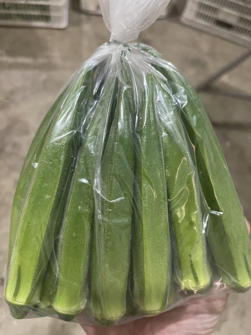 福建精品基地秋葵，当天采摘当天打包，散装小包装货源充足