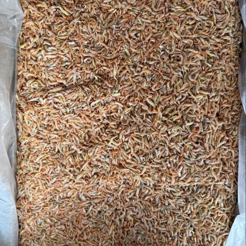 白虾干麦干虾颜色好干度9成颜色亮
