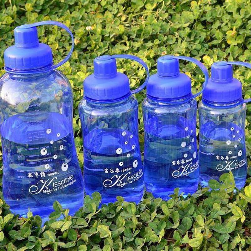 加厚大容量食品级塑料水杯太空杯户外水壶男女便携滤网防爆随