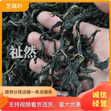 干芝麻叶芝麻叶河南特产黑芝麻叶脱水蔬菜芝麻叶子带箱