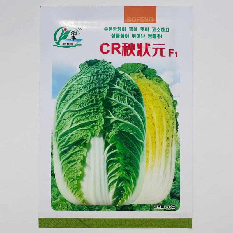 CR秋状元秋季高品质黄芯大白菜种子口感好内叶鲜黄白菜种籽
