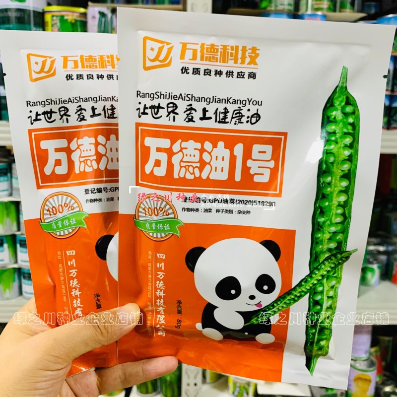 万德油1号油菜籽种子矮杆荚多优质浓香型油菜种子出油高抗寒