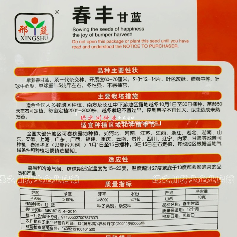 早熟春甘蓝种子牛心甘蓝种子春丰甘蓝种籽耐寒春秋牛心菜籽