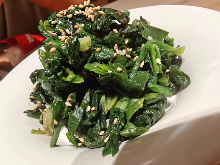 黑芝麻拌菠菜