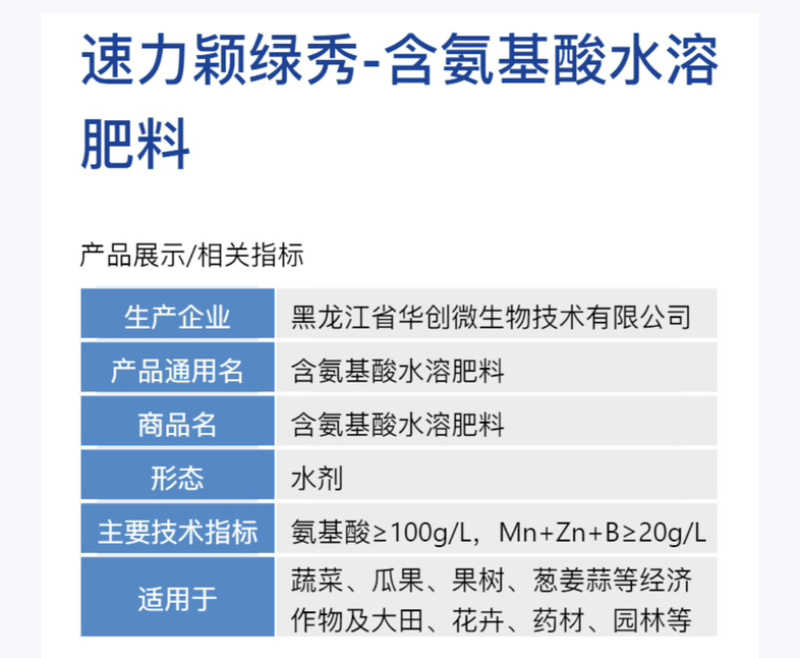 绿秀-含氨基酸水溶肥料绿叶促长型货源充足欢迎咨询