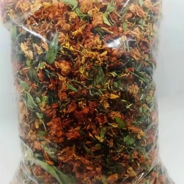 养肝茶相思叶罗汉果花茉莉花山密草甜叶菊泡水喝甘甜可口