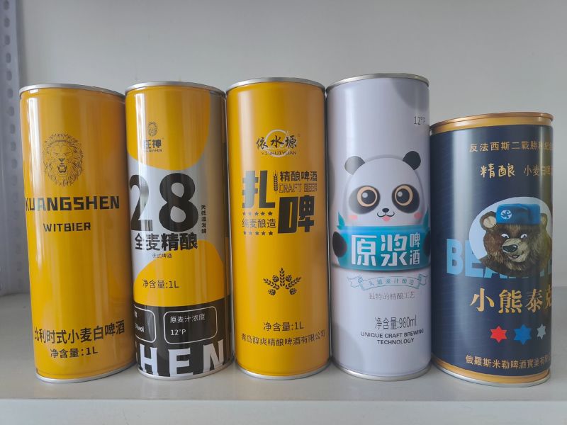 头道原浆精酿白啤酒1升罐装38口的，厂家招商发货
