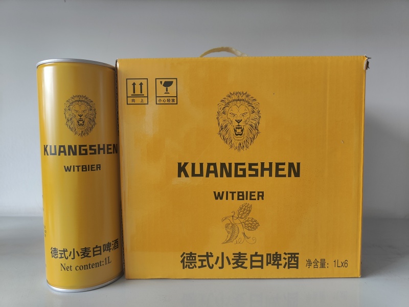 头道原浆精酿白啤酒1升罐装38口的，厂家招商发货
