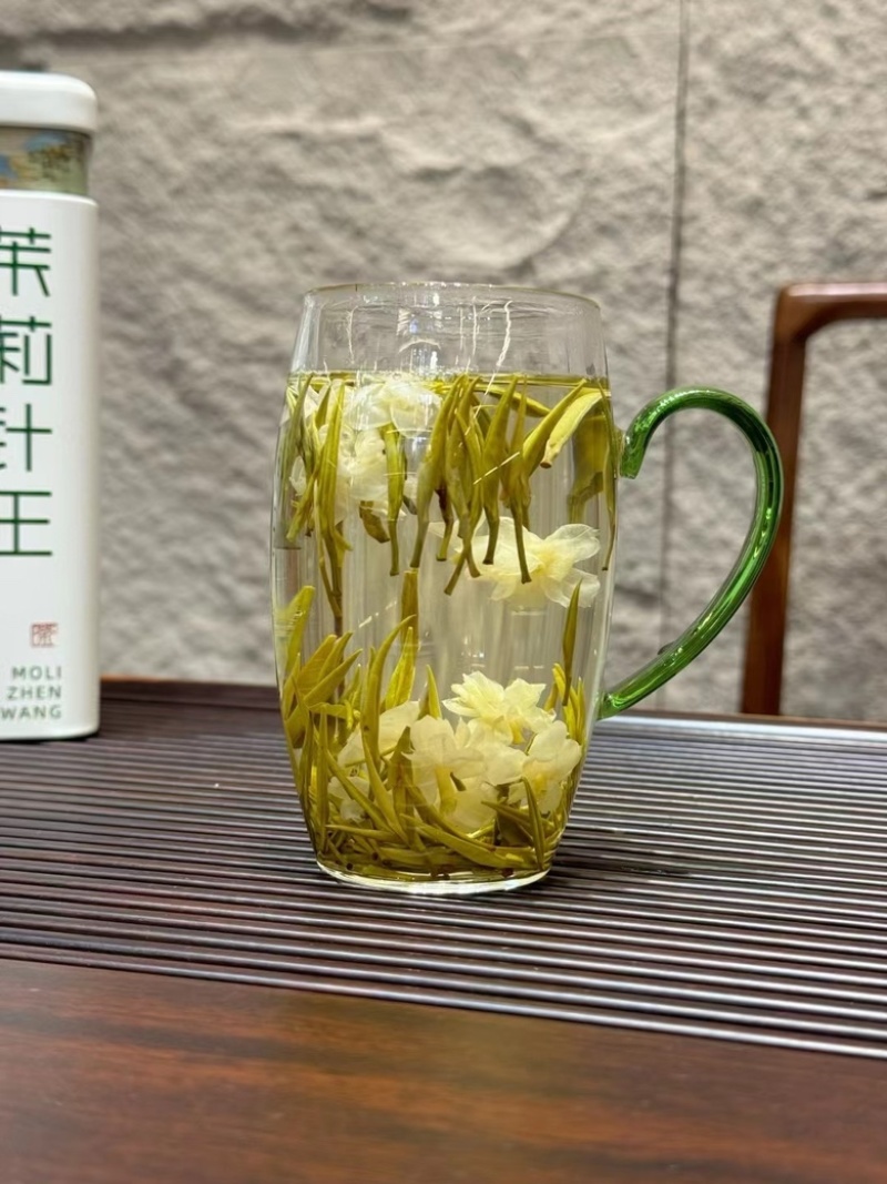 茉莉花茶茉莉针王银针王白亳全芽川茶浓香飘雪500g茶叶