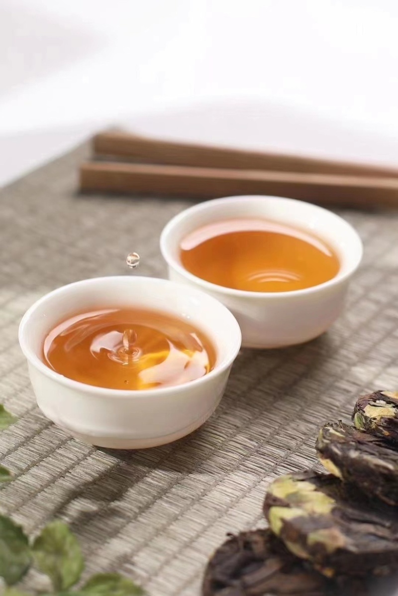 茶花白茶小圆饼500g茶叶可煮可泡福鼎老白茶饼干茶叶