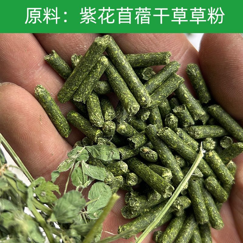 纯苜蓿草颗粒直径5mm牛羊马驴羊驼饲料支持批发零售