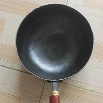 厨房用品纯手工锻打铁锅无涂层，不沾锅价格便宜