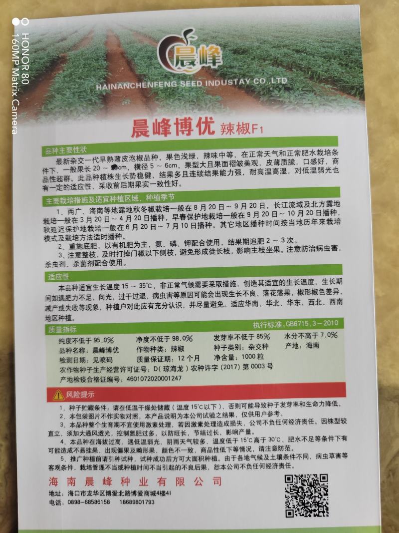 晨峰博优薄皮泡椒果色浅绿辣味中等皮薄质脆品质保证厂家发货
