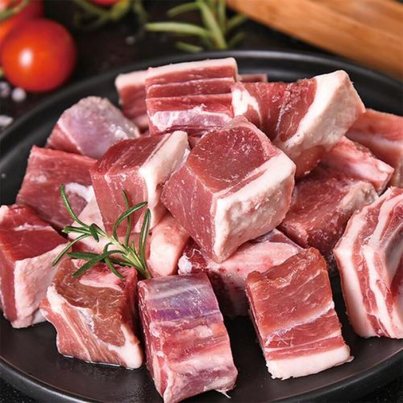 肉带皮带骨散养冷冻羊肉块