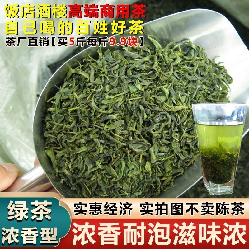 日照绿茶2025茶叶高山云雾炒青浓香型餐饮饭店商用茶批发