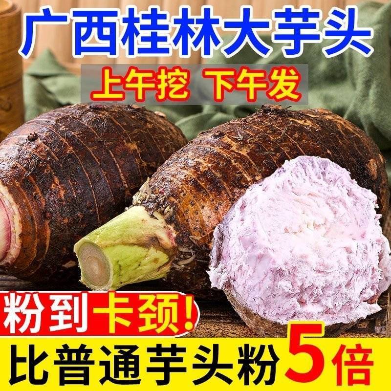 正宗广西荔浦新鲜大芋头粉香糯3/5/9斤包邮批发香芋槟榔
