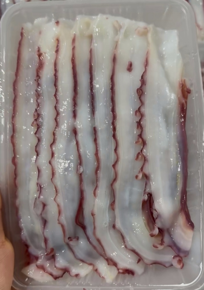 火锅涮片，章鱼片，涮片，火锅食材，瀑布涮片，瀑布片