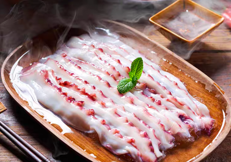 火锅涮片，章鱼片，涮片，火锅食材，瀑布涮片，瀑布片
