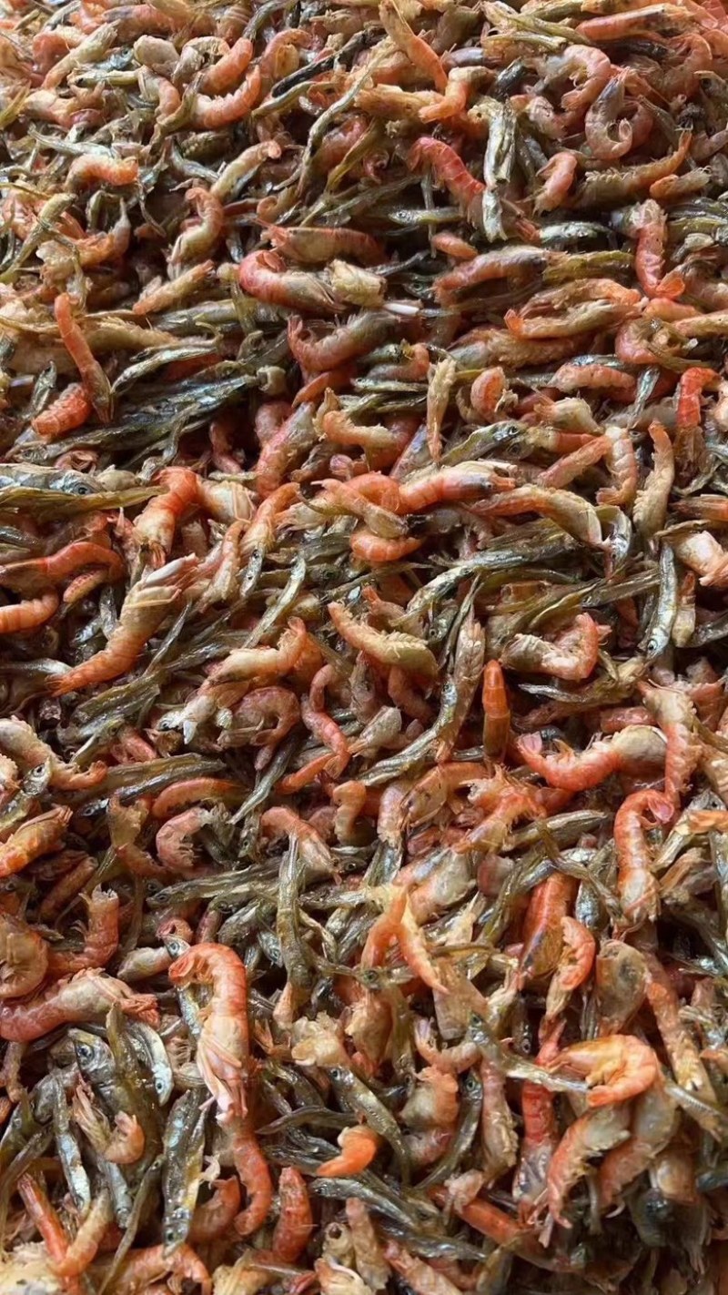 炸鱼拌虾生晒鱼干拌虾小鱼小虾地摊电商实体批发鱼