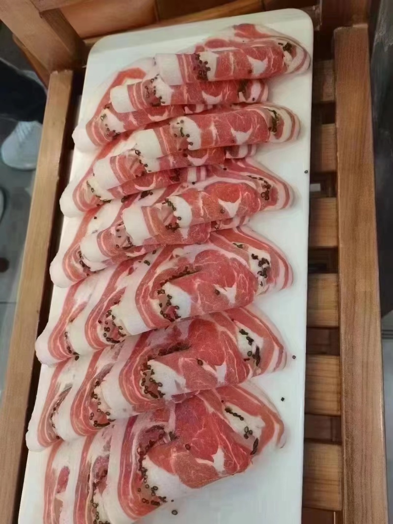 【沙葱羔羊肉卷】当地草地羊纯干货！新鲜涮锅必备支持发样！