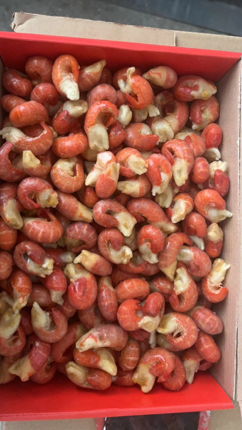 一级单冻龙虾尾，净重九斤每件，下料4.5斤
