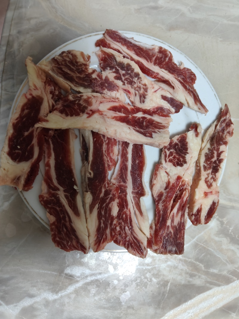 安格斯牛肋条！肥瘦相间！质没价优，可视频看货，量大从优