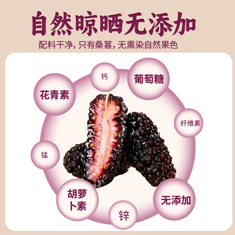 黑桑椹干/新疆黑桑椹干/自家种植/一件代发/大宗批发