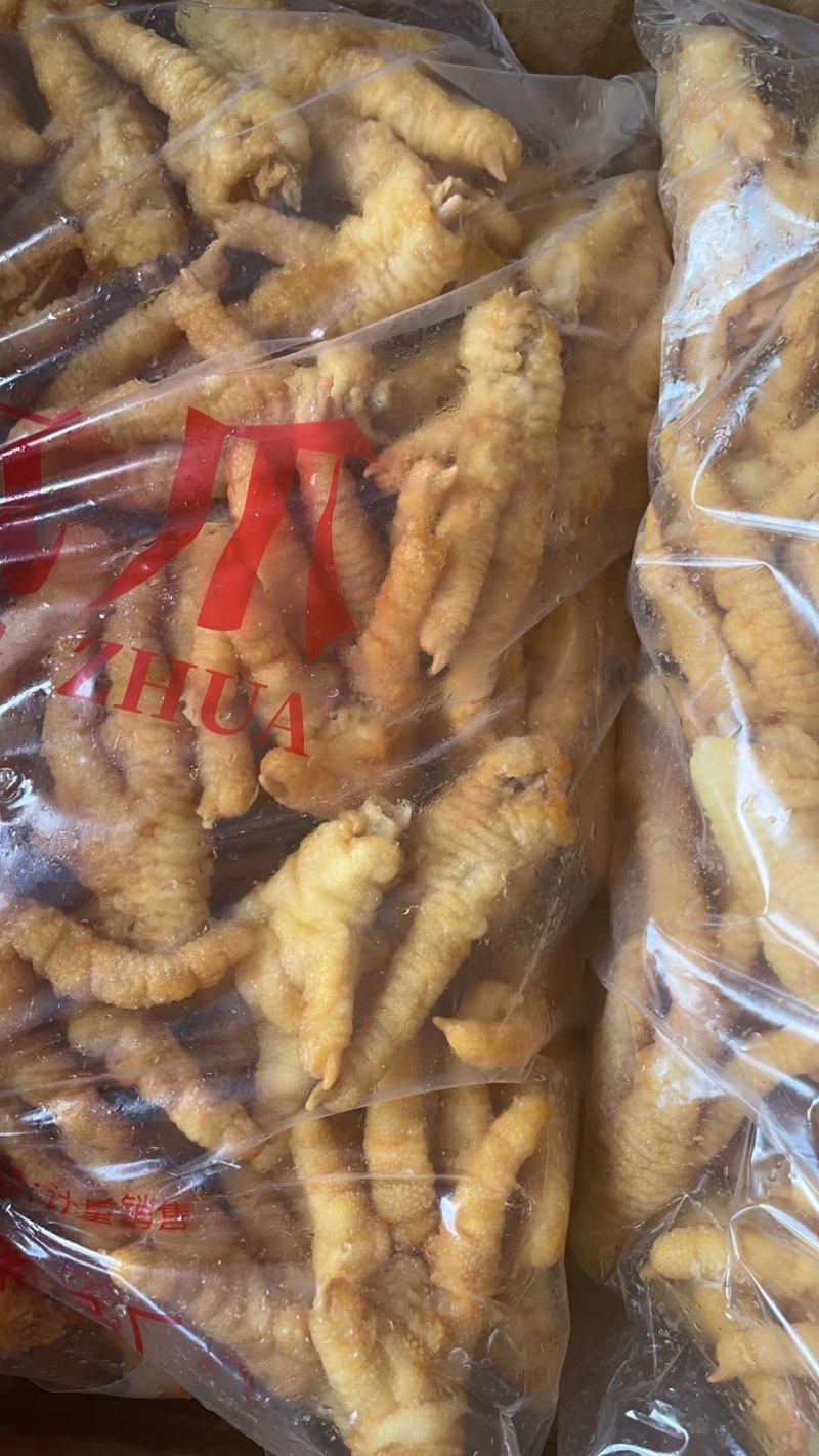 虎皮凤爪香辣虎皮鸡爪油炸卤鸡爪网红即食凤爪整箱批发商用