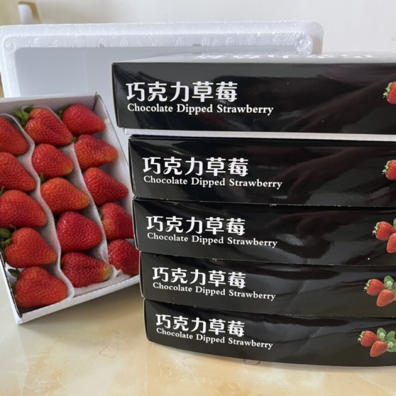 云南夏季红颜双流草莓烘培蛋糕奶茶商用口感酸甜