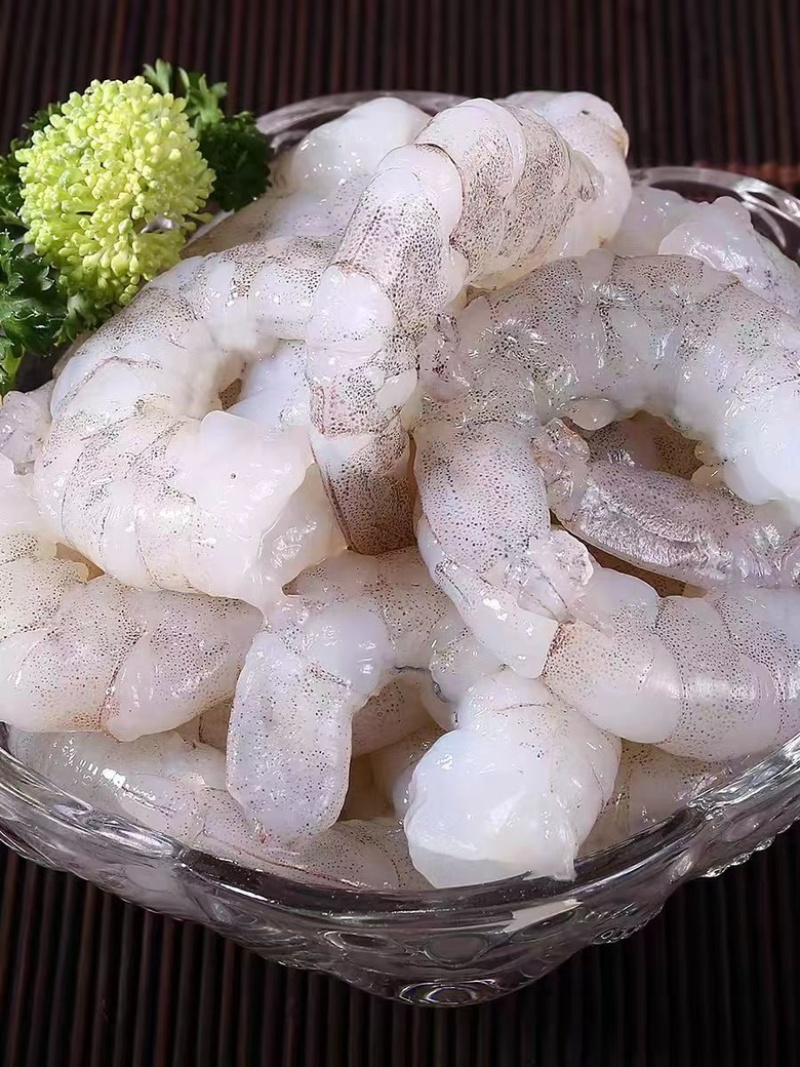 新鲜青虾仁手剥去虾线速冻虾肉冷冻海鲜