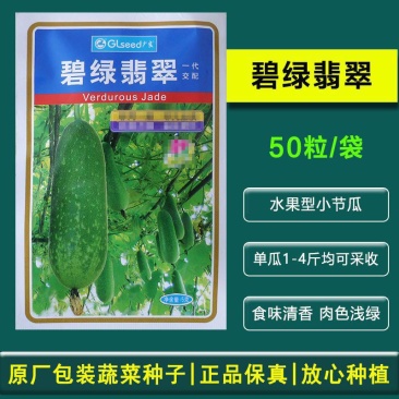 碧绿翡翠小冬瓜种子水果小节瓜种子中熟肉厚腔小