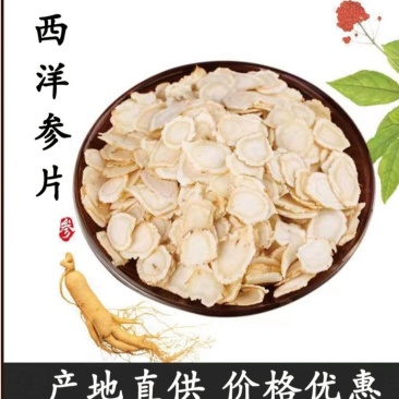 西洋参片长白山西洋参片软质片花旗参片产地批发