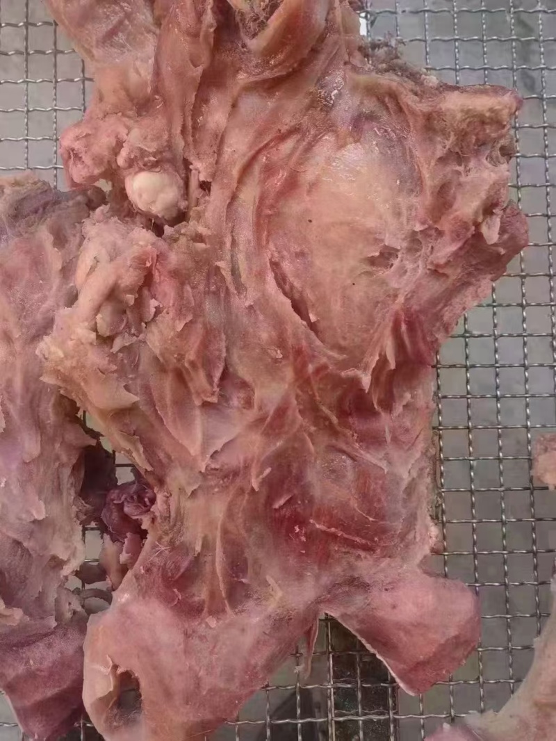 全熟去皮牛头肉，纯干，公牛头，重量抄码，50斤左右。