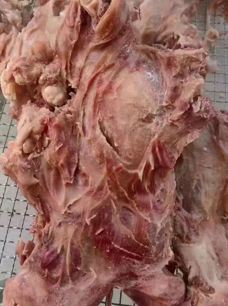 全熟去皮牛头肉，纯干，公牛头，重量抄码，50斤左右。