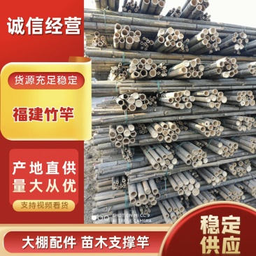 产地批发、福建竹竿、毛竹尾巴、大棚配件、苗木支撑竿