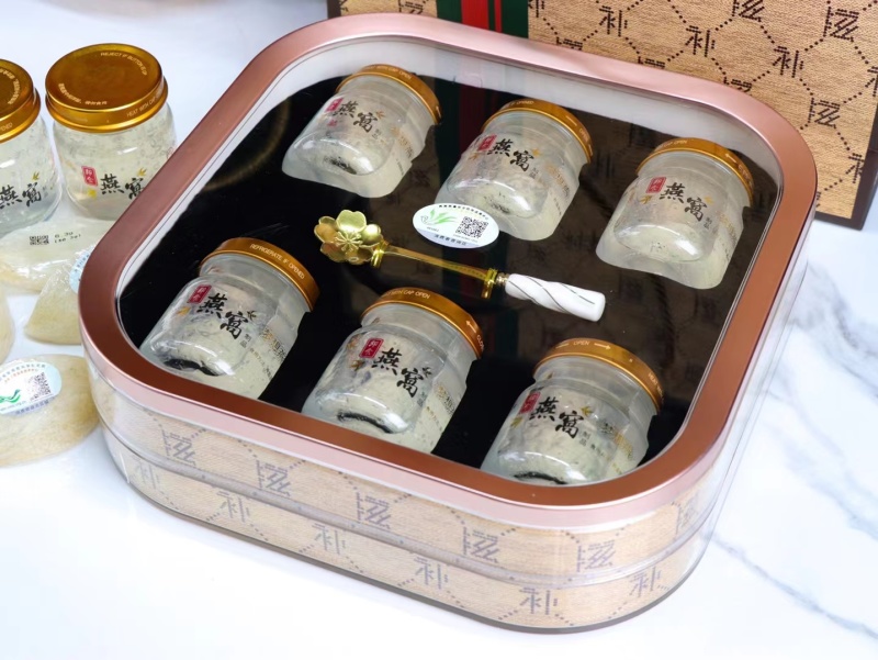 溯源即食燕窝6瓶装高端礼盒开盖即食燕窝礼品整箱10盒批发