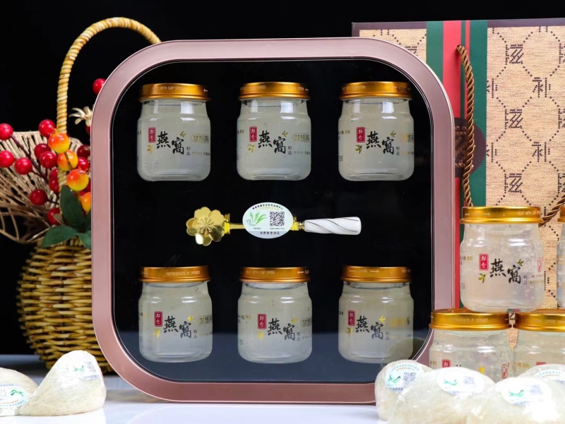 溯源即食燕窝6瓶装高端礼盒开盖即食燕窝礼品整箱10盒批发