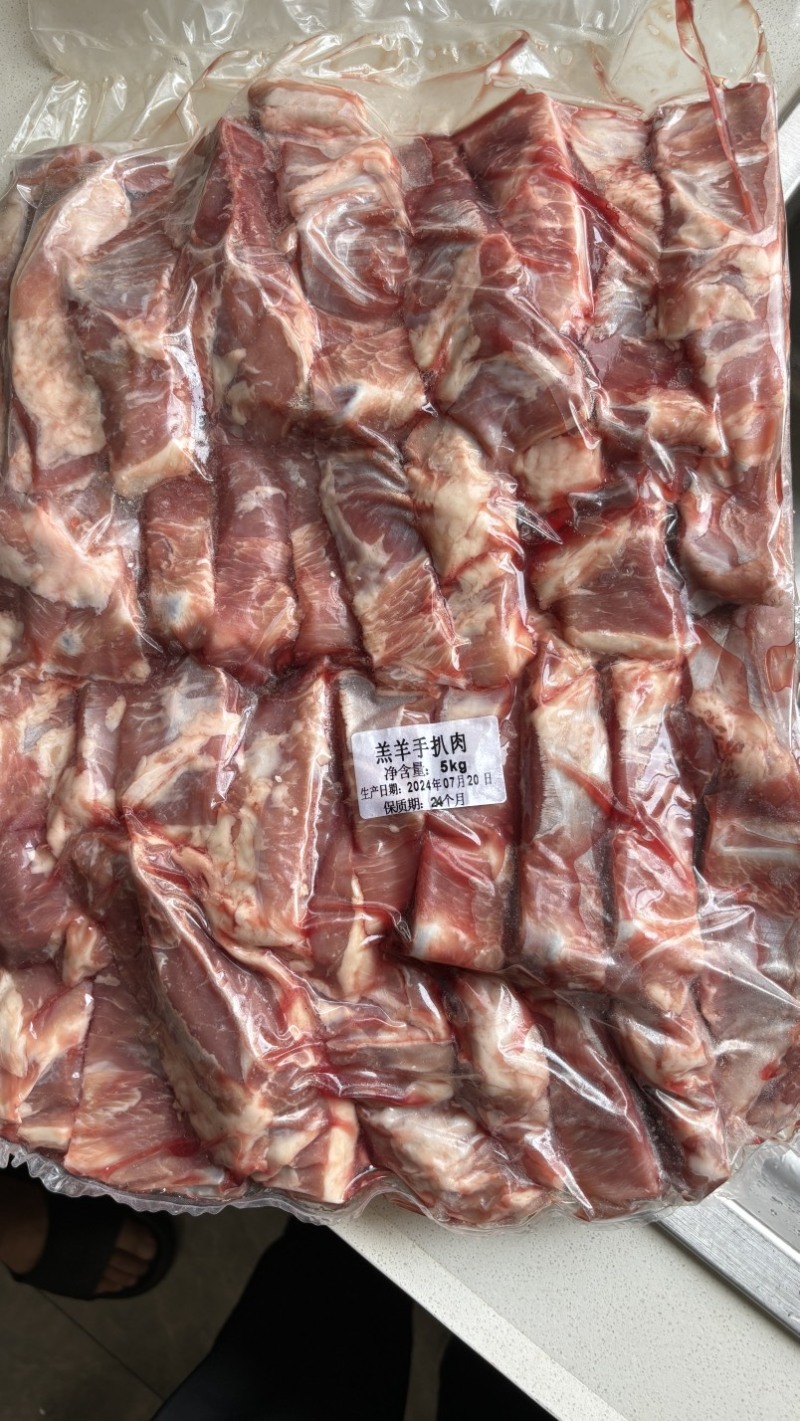 羊扇排，草饲羔羊手把肉，含肉90以上，酱卤炖红焖均可，
