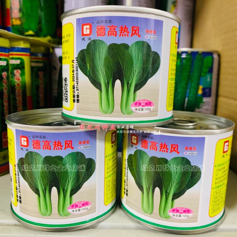 德高热风青梗菜种子耐热叶色深绿油亮好捆扎青菜种子