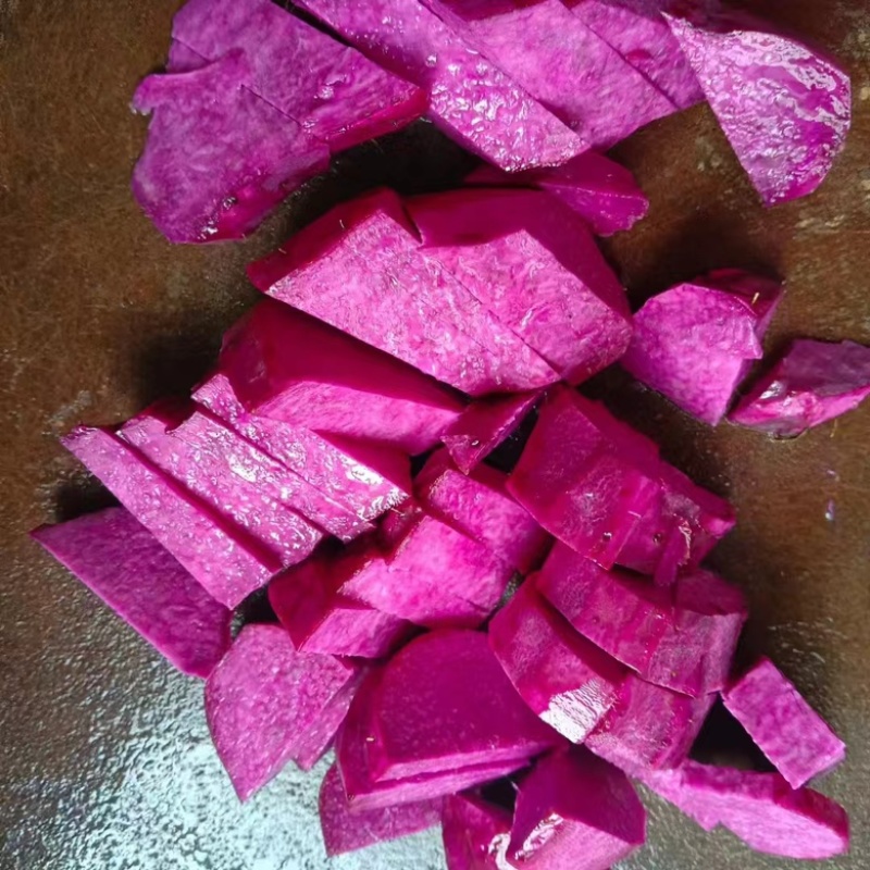 热销赣南紫山药江西脚板薯蔬菜富硒紫玉淮山药批发支持代办
