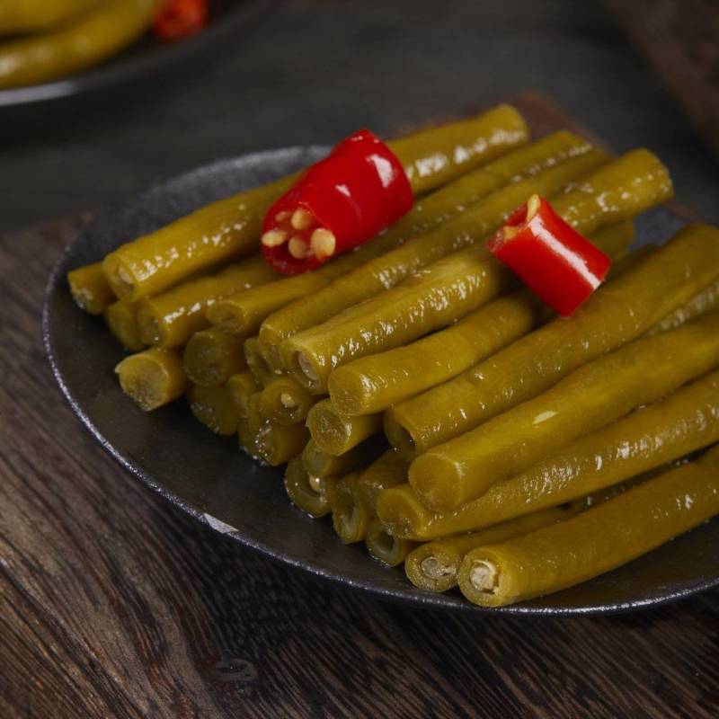正宗四川蜀新源泡豇豆2千克袋装商用咸菜开胃菜下饭菜酸豆角