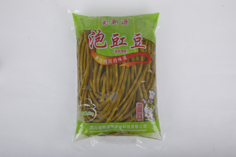 正宗四川蜀新源泡豇豆2千克袋装商用咸菜开胃菜下饭菜酸豆角