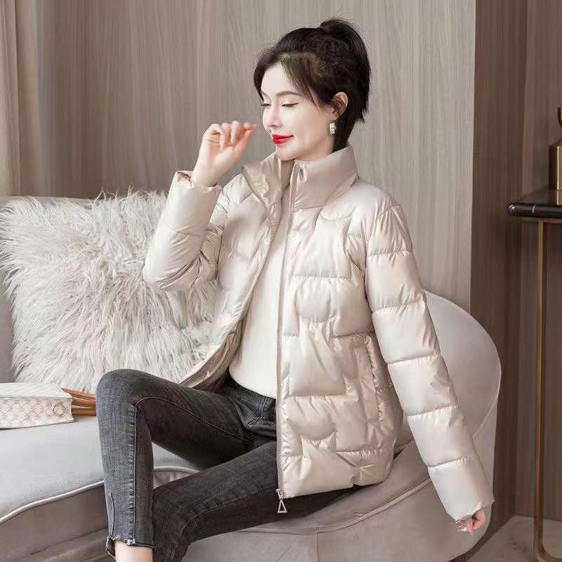 新款女装亮面羽绒棉外套，独立包装码数xl到4xl
