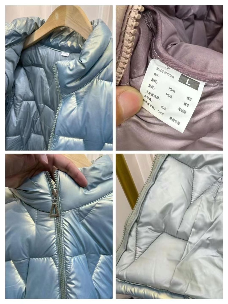 新款女装亮面羽绒棉外套，独立包装码数xl到4xl