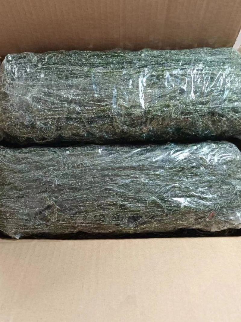烘干海带丝，少盐无沙，含盐量3%，4倍泡发率，